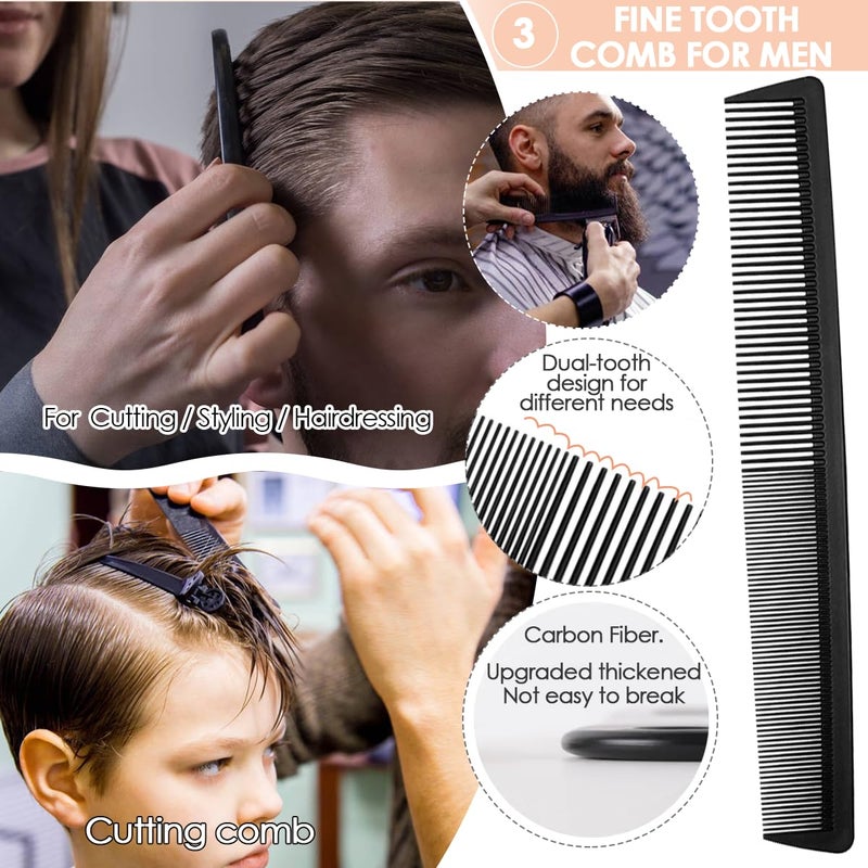 VITMOORY Hair Combs Set, Large Wide Tooth Comb, Rat Tail, Fine Tooth Comb For Women Men Fine Thick Curlys Wet Hair Styling Detangling Parting Cutting (5PCS) - Image 4